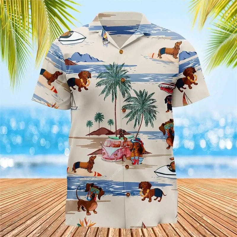Dachshund Hawaiian Shirt The Doxie World