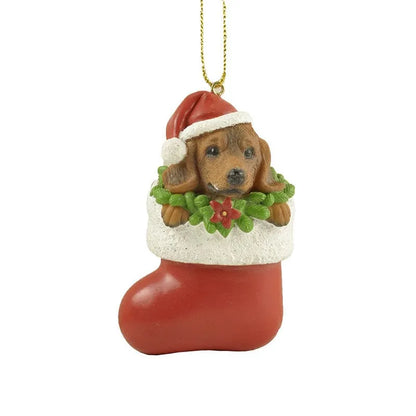 Dachshund In Christmas Stockings Pendant The Dachshund The Doxie World