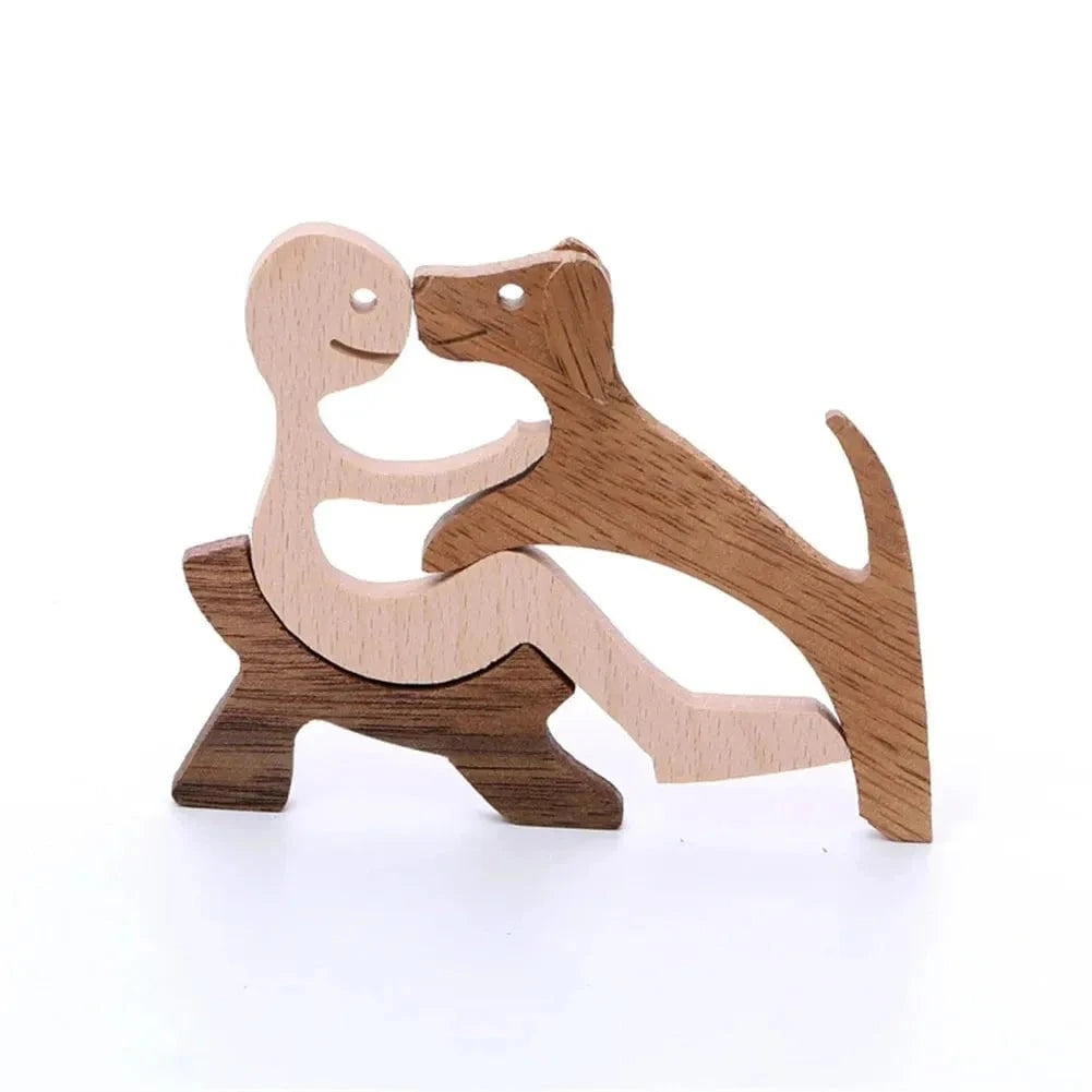 Dachshund Kiss Figurine Jumping dachshund / 15 × 12.5 cm (6" × 5") The Doxie World