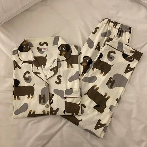 Dachshund Pajama Set M The Doxie World
