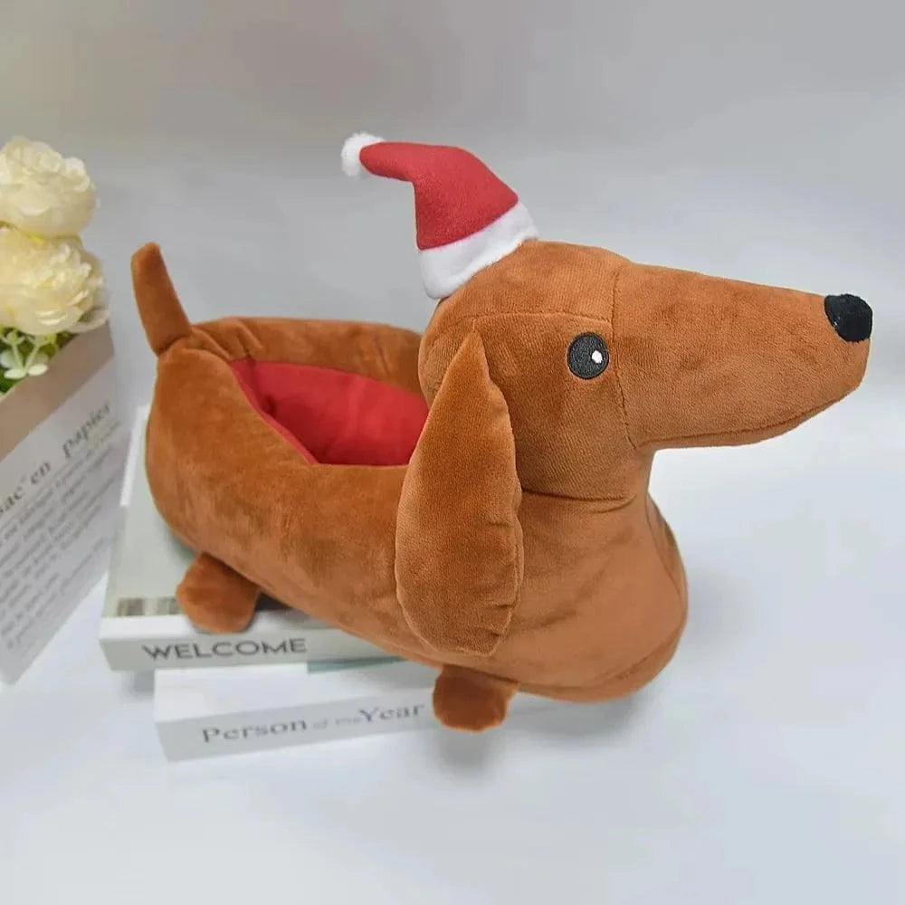 Dachshund Plush Slippers The Doxie World