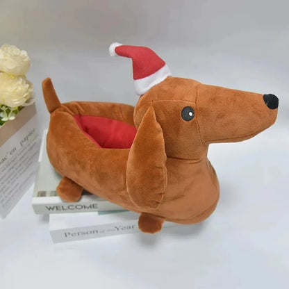 Dachshund Plush Slippers The Doxie World