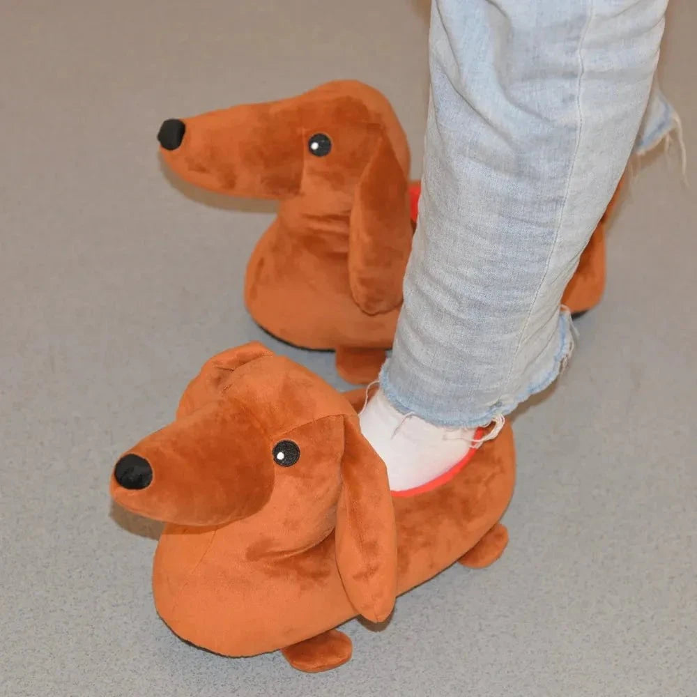 Dachshund Plush Slippers The Doxie World