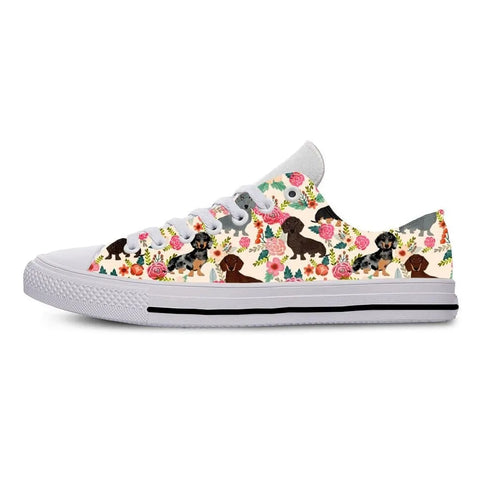 Dachshund Sneakers Yellow / 4 The Doxie World