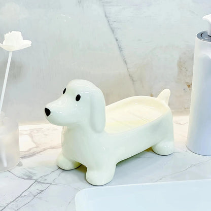 Dachshund Soap Dish White The Doxie World