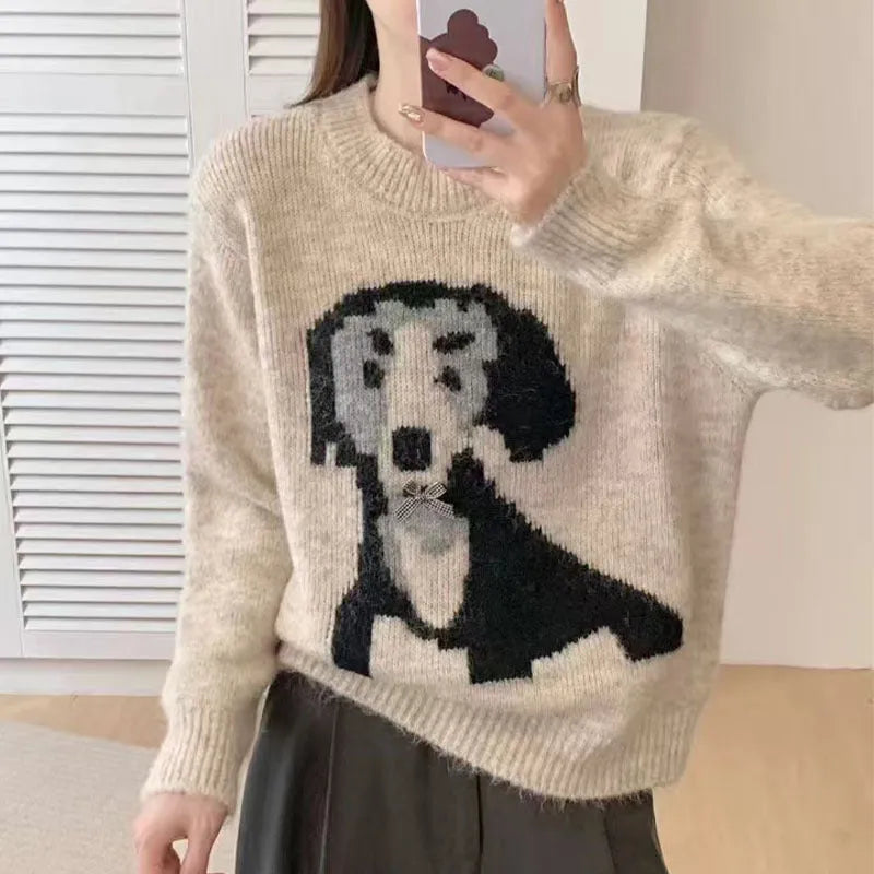 Dachshund Sweater For Women Beige / Universal (check our size chart) The Doxie World