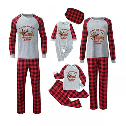 Dachshund Through The Snow Family Pajamas The Doxie World