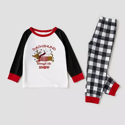 Dachshund Through The Snow Family Pajamas The Doxie World