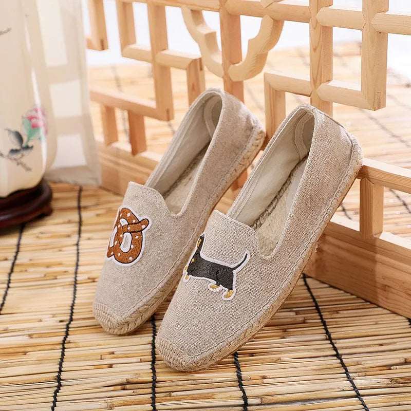 Embroidered Dachshund Shoes 35 The Doxie World