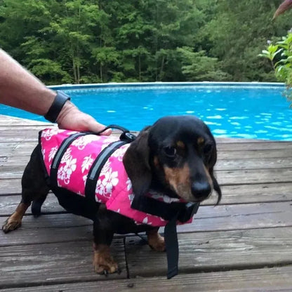 Floral Weiner Dog Life Jacket The Doxie World