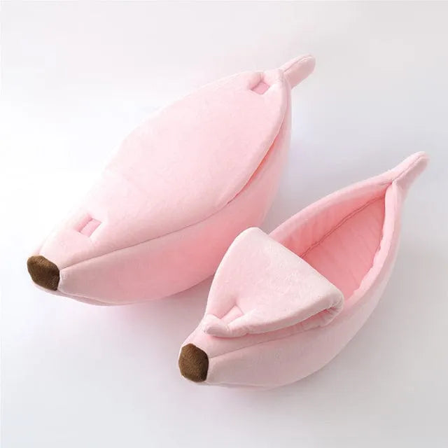 Funny Banana Bed For Dachshunds Pink / M for dogs between 3-5.5 lbs / 1 .5-2.5kg The Doxie World