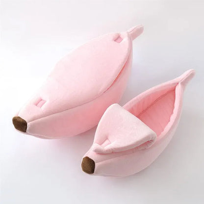 Funny Banana Bed For Dachshunds Pink / M for dogs between 3-5.5 lbs / 1 .5-2.5kg The Doxie World
