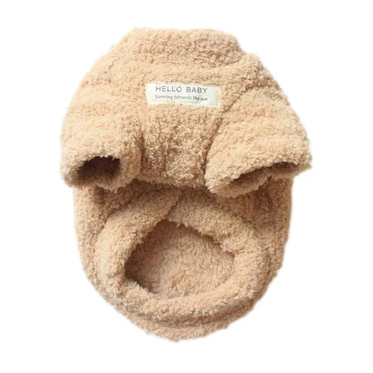 Fuzzy Dachshund Sweater Beige / S The Doxie World