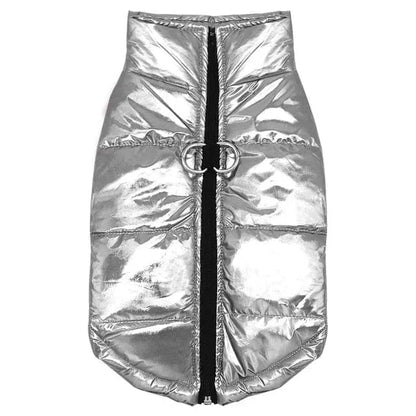 Glossy Waterproof Dachshund Jacket Silver / S The Doxie World