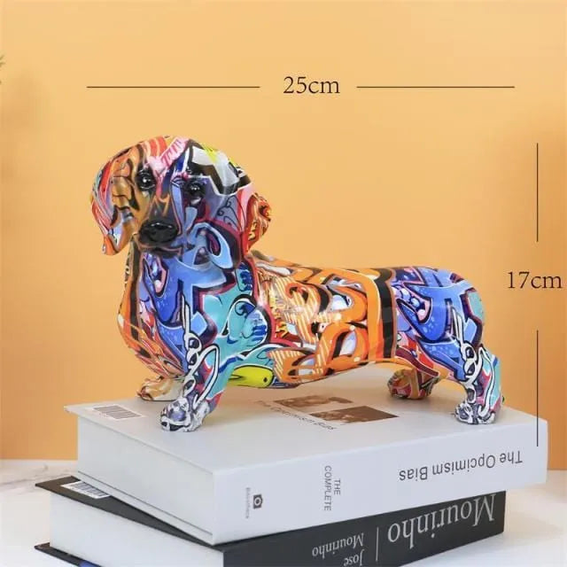 Graffiti Dachshund Figurines The Doxie World