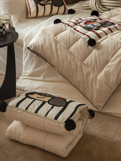 Happy Dachshund Pillow Quilt The Doxie World