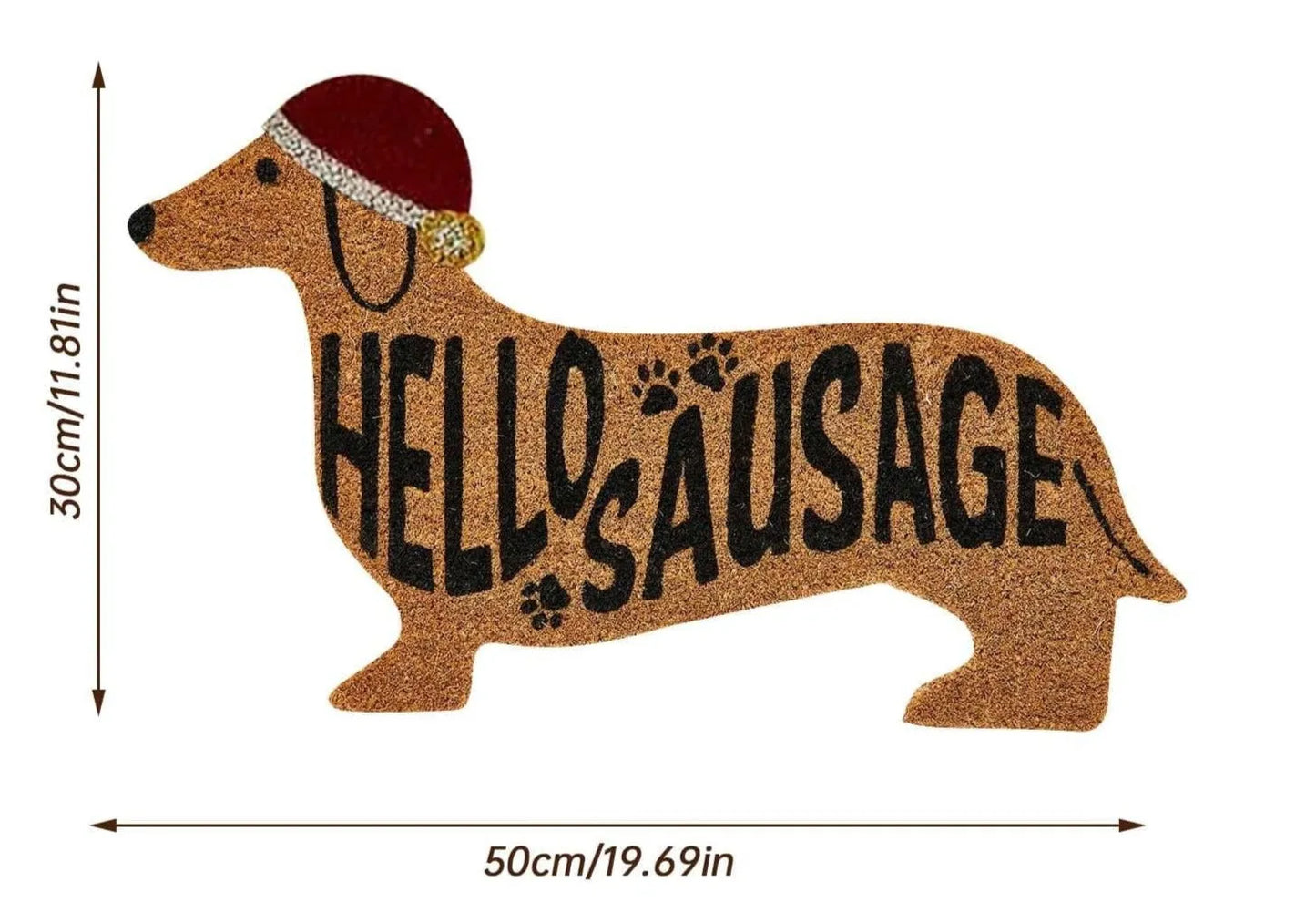 Hello Sausage Dachshund Floor Mat Hello Sausage The Doxie World