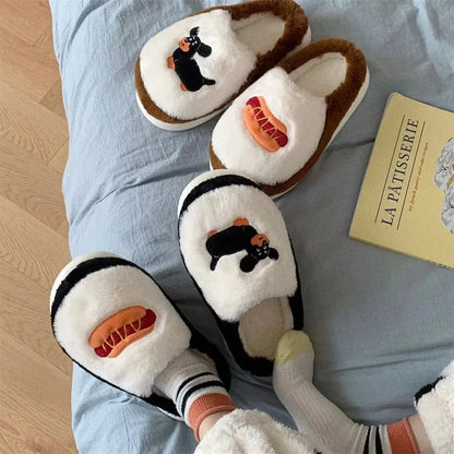 Hot Dog Dachshund Slippers The Doxie World