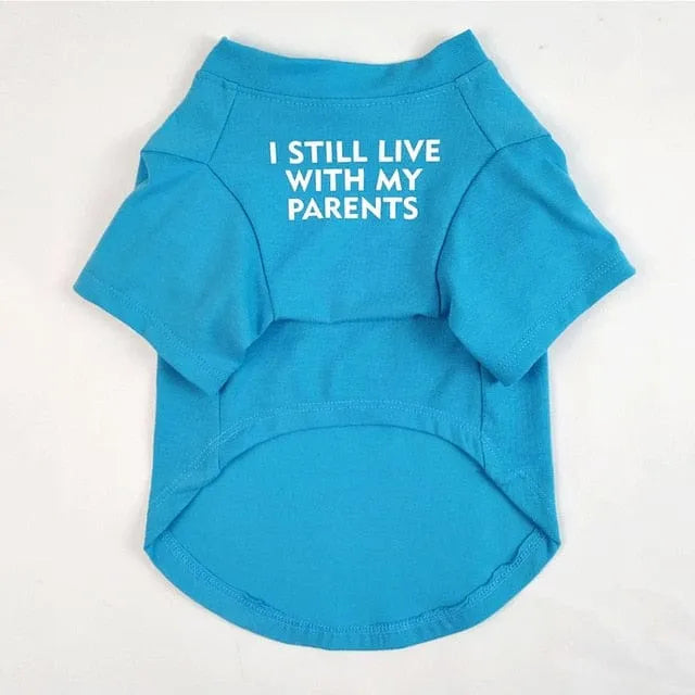 ''I Still live With My Parents'' Dog T-Shirt green / S The Doxie World