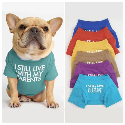 ''I Still live With My Parents'' - Printed Dog T-Shirt The Doxie World
