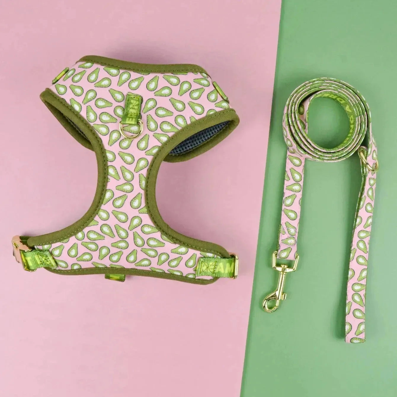 Ice Cream Sausage Dog Harness Avocado / S The Doxie World