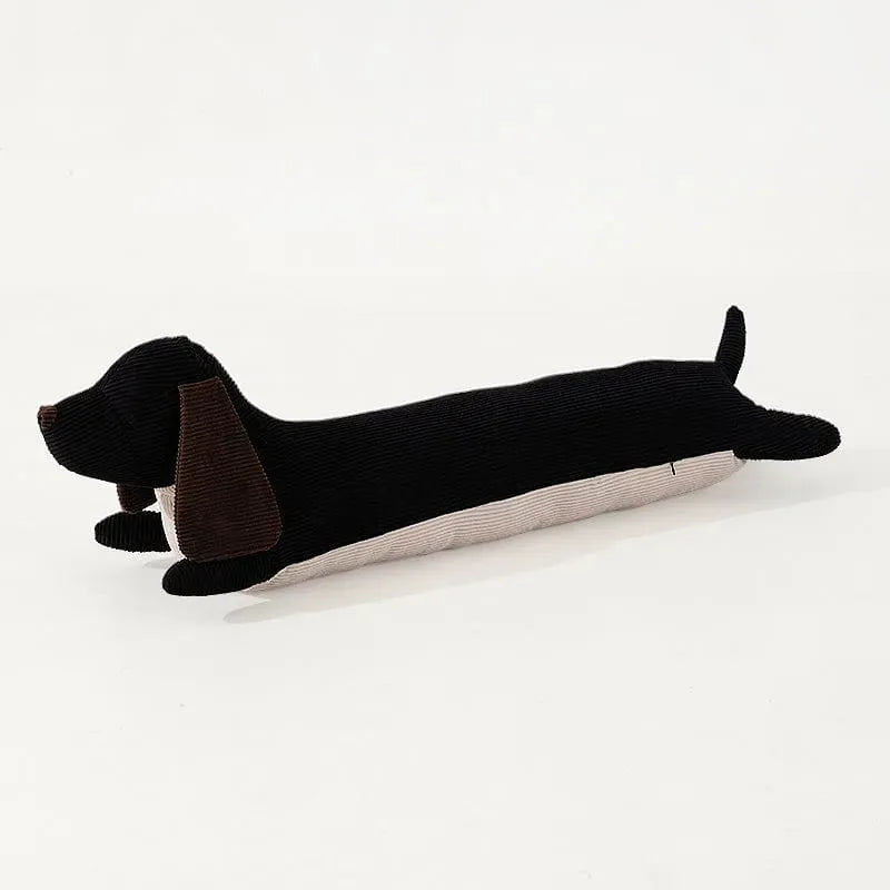 Long Dachshund Pillow Black white / 22x120cm/8.6"x47" The Doxie World