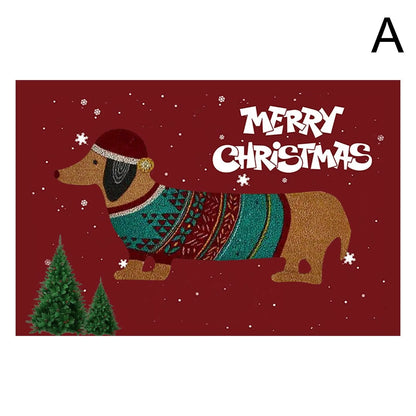Merry Christmas Dachshund Mat A The Doxie World