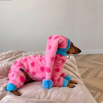 Plush Dachshund Onesie with Hood The Doxie World