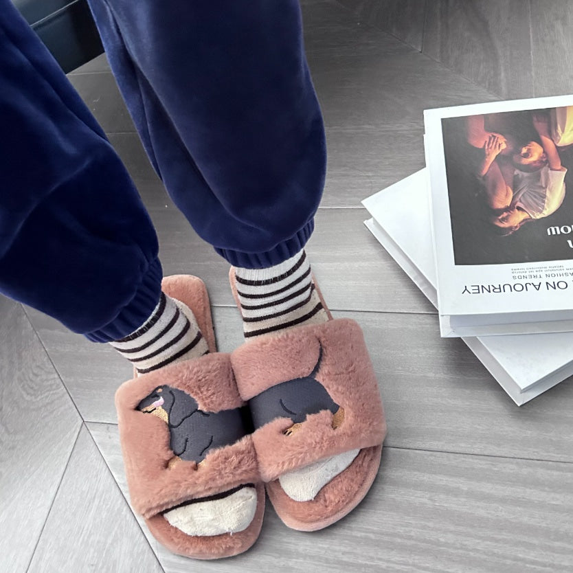 Plush Wiener Dog Slippers The Doxie World