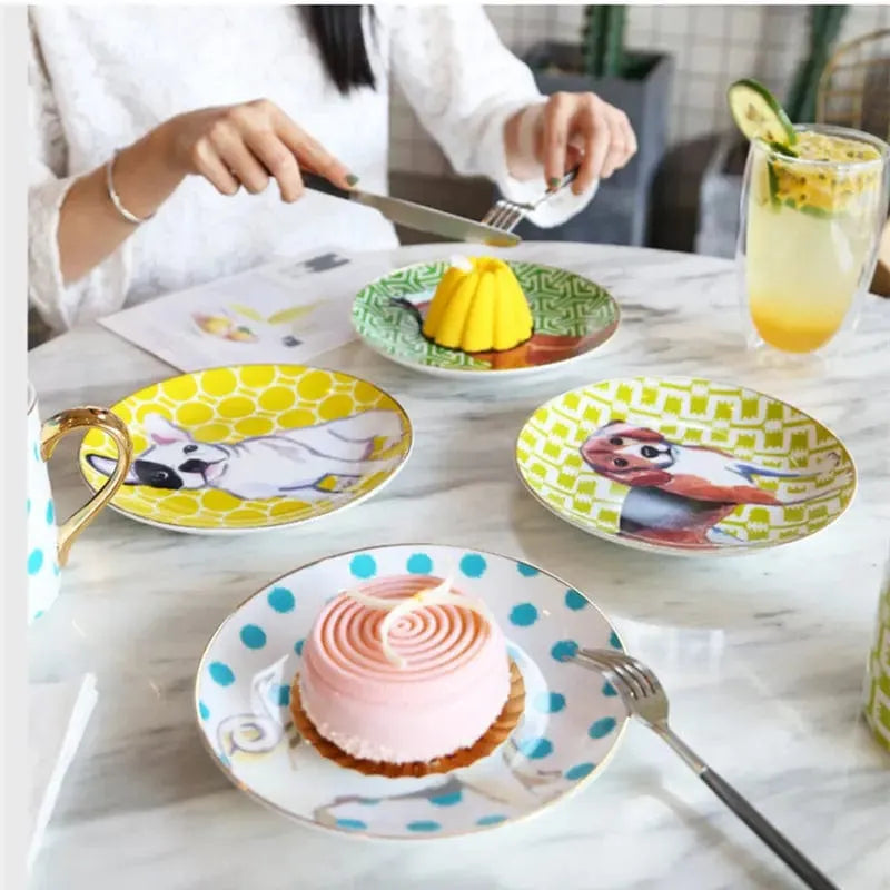 Porcelain Dachshund Cup and Plate The Doxie World