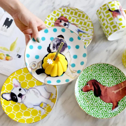 Porcelain Dachshund Cup and Plate The Doxie World