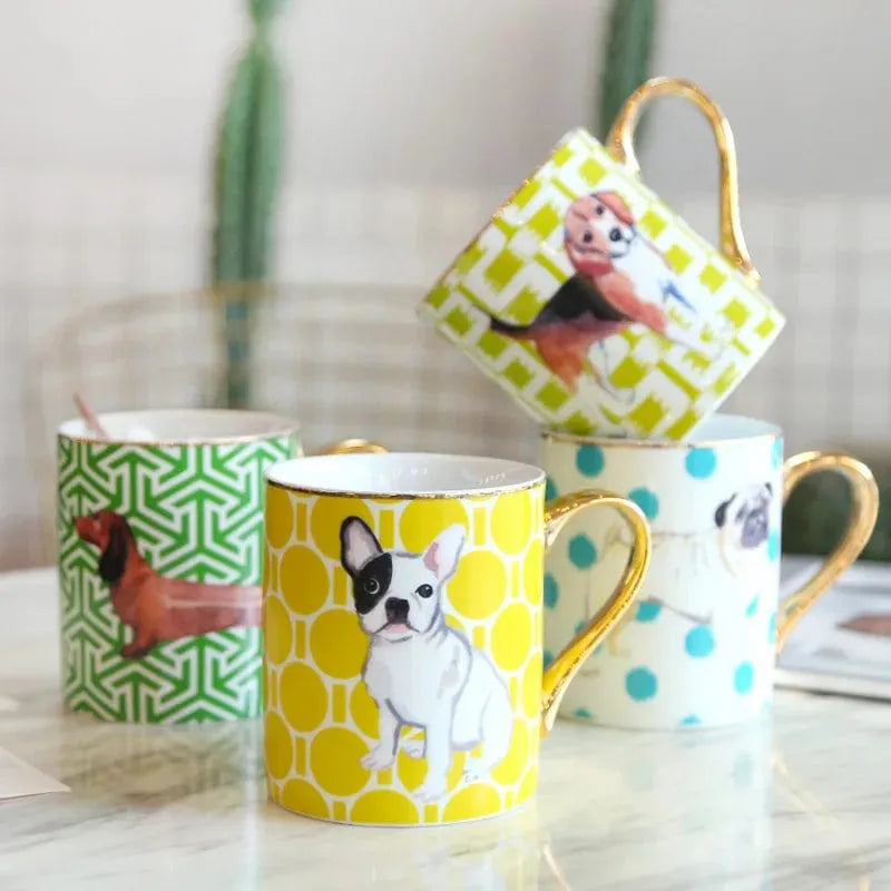 Porcelain Dachshund Cup and Plate The Doxie World