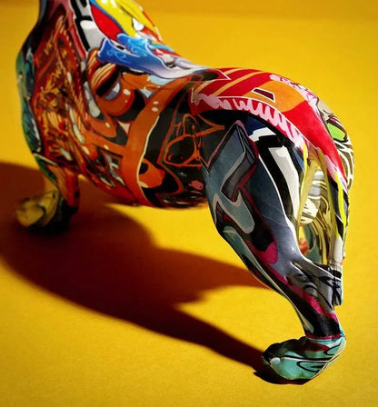Rainbow Dachshund Figure The Doxie World
