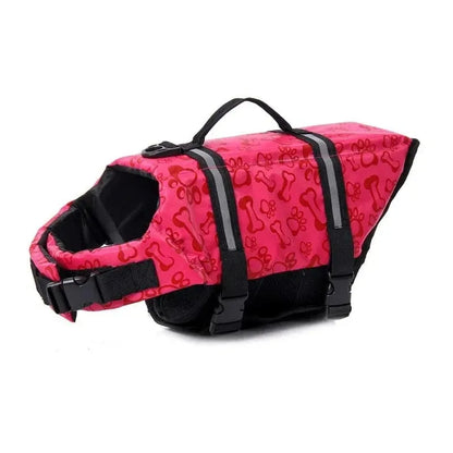 Reflective Dachshund Life Vest Red Paw / M-suit 4.5-10kg The Doxie World