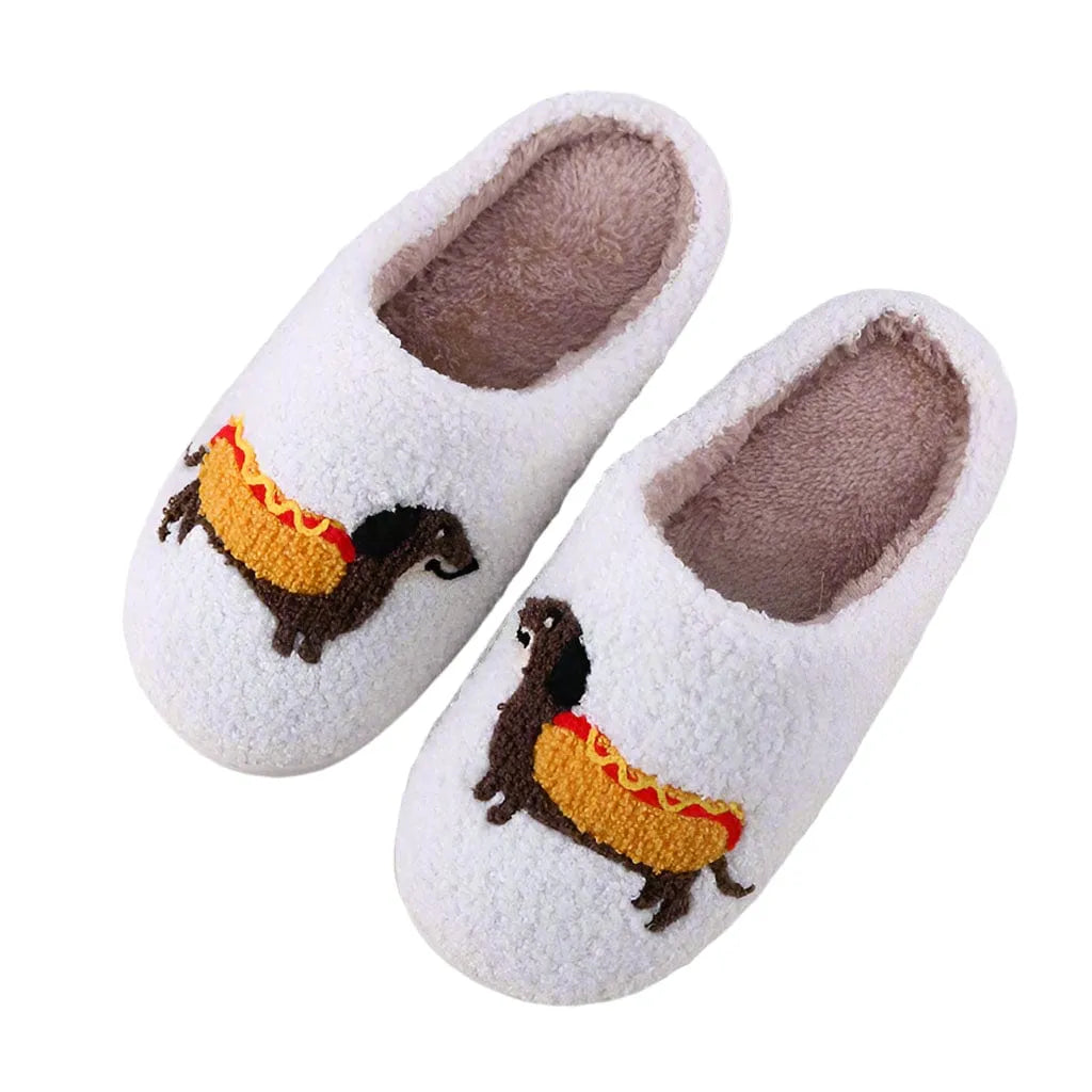 Sausage Dog Slippers 5-6 The Doxie World