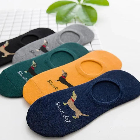 Short Dog Dachshund Socks 5 Pairs The Doxie World