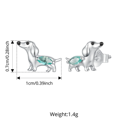 Silver Doxie Ring and Earrings The Doxie World