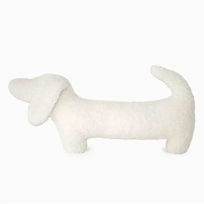 Teddy Dachshund Cushion Ecru / 75x38cm/29.5"x15" The Doxie World