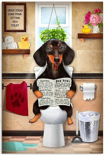 Types of Dachshunds Wall Art Dog News / 20x30cm/7.8"x11.8" The Doxie World