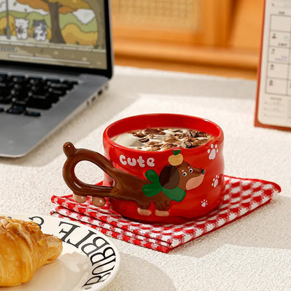 Winter Dachshund Mug The Doxie World