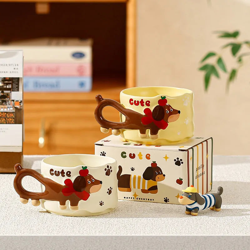 Winter Dachshund Mug The Doxie World