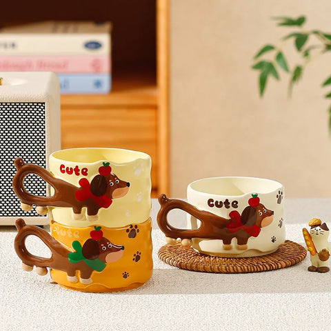 Winter Dachshund Mug The Doxie World