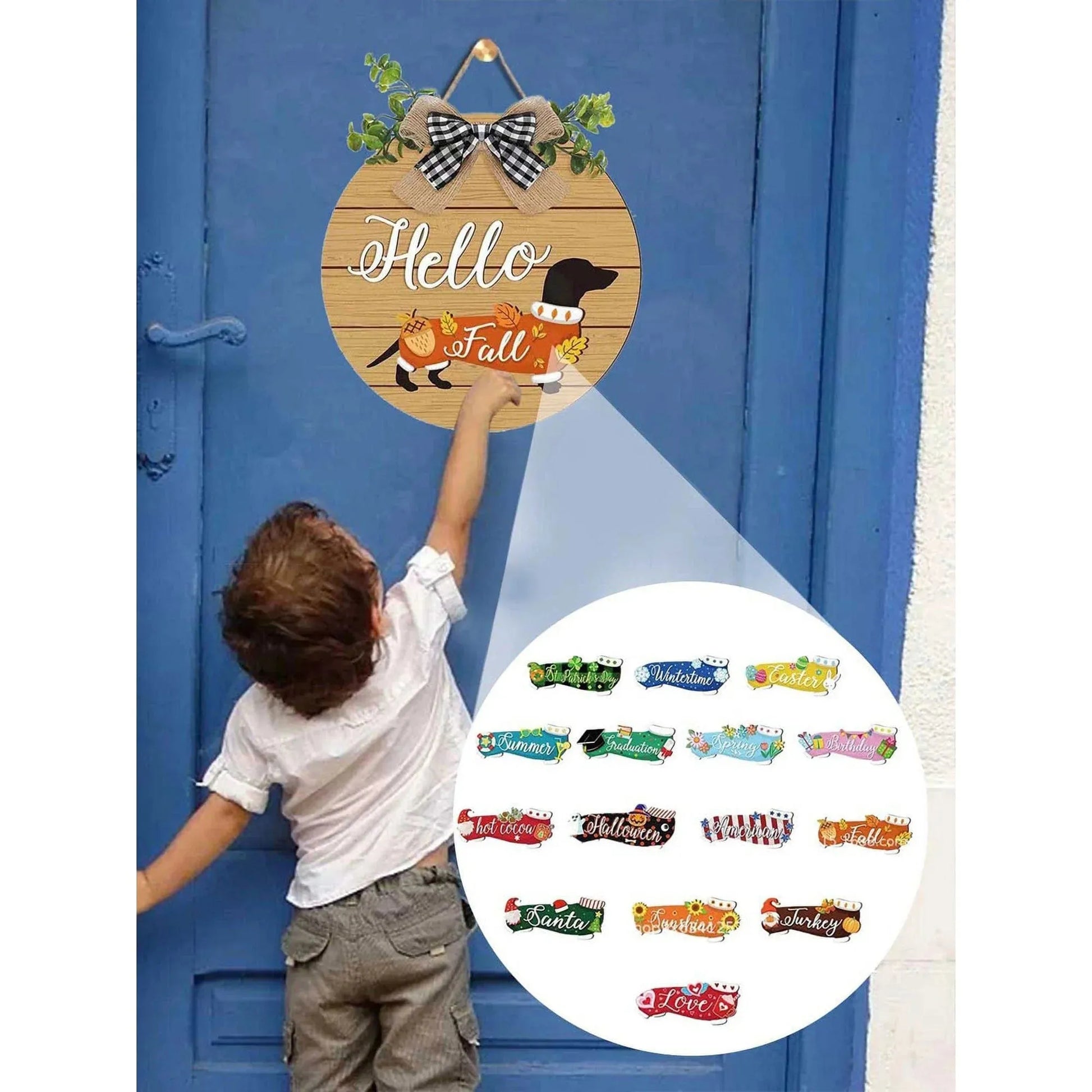 Wooden Dachshund Door Hanger The Doxie World
