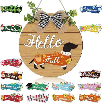 Wooden Dachshund Door Hanger The Doxie World