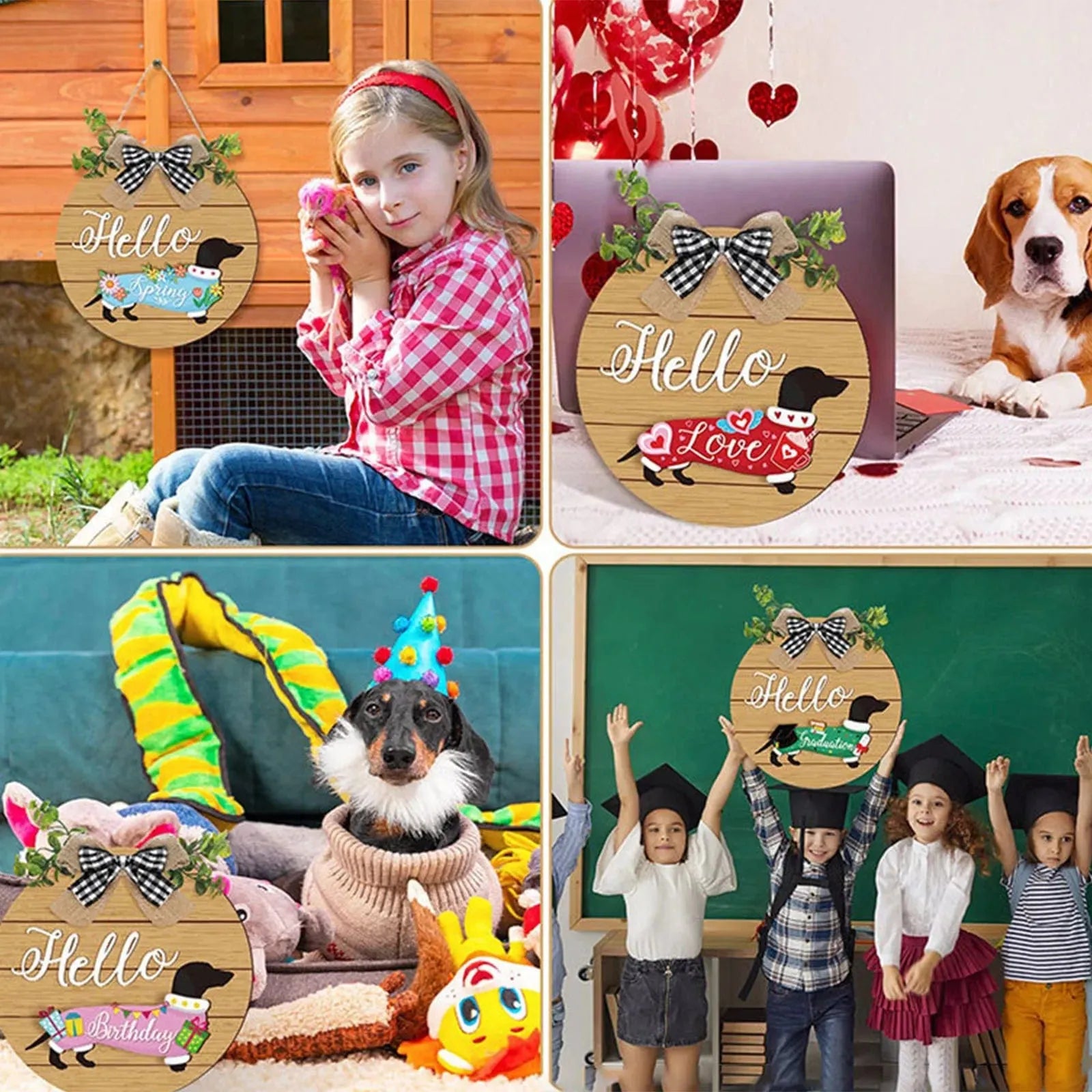 Wooden Dachshund Door Hanger The Doxie World