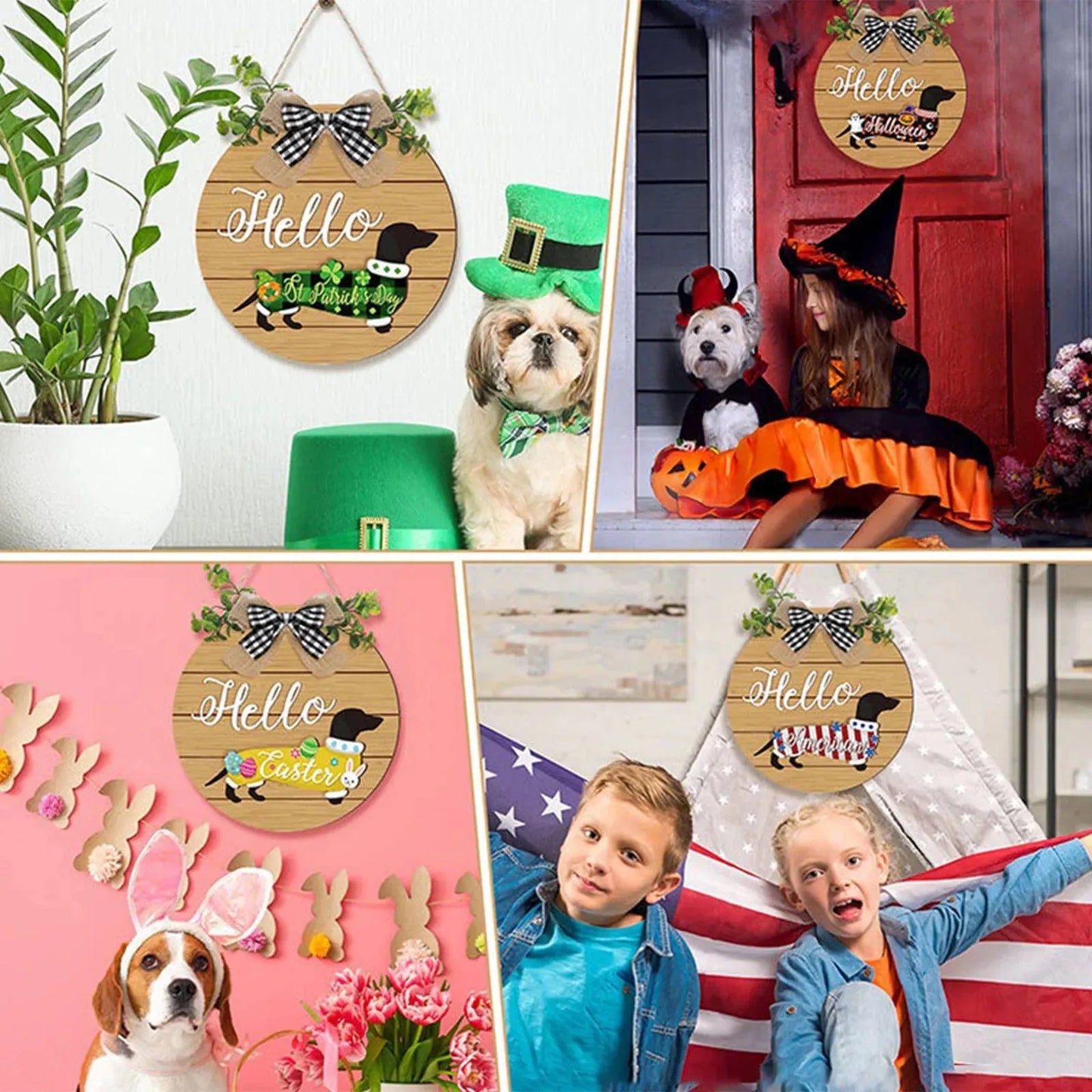 Wooden Dachshund Door Hanger The Doxie World
