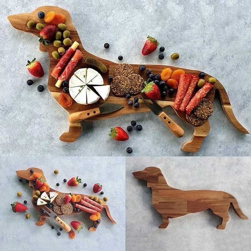 Wooden Dachshund Serving Board The Doxie World