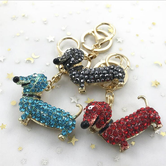 Crystal Dachshund Keychain The Doxie World