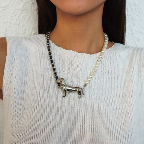 Pearl Dachshund Necklace The Doxie World